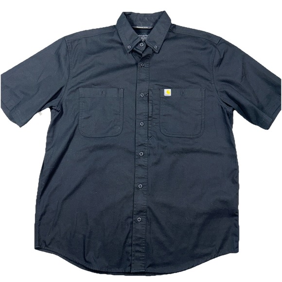 Carhartt Rugged Flex Relaxed Fit Men's Large Short Sleeve Button Up LOT OF 3 - Picture 5 of 14